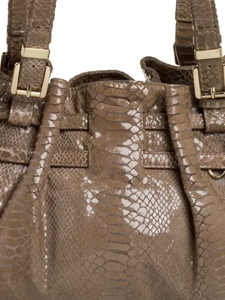 Geantă cu mânere cu lanț Michael Michael Kors cu imagine bej