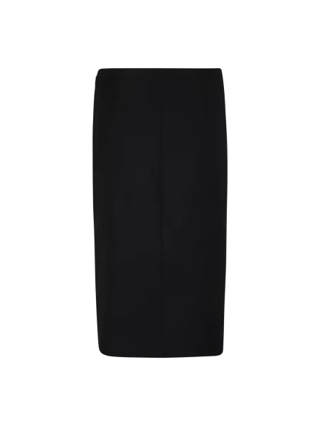 Spódnica midi Elisabetta Franchi z logo czarna