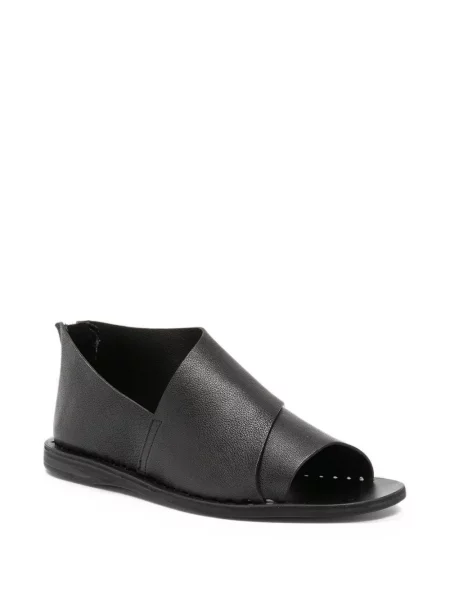 Sandale Officine Creative din piele fără toc negru