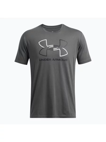 Pánske tréningové tričko Under Armour GL Foundation Update castlerock/white/black biela