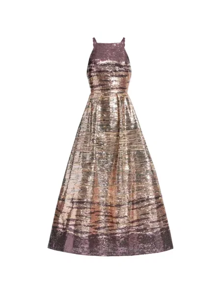 Rochie maxi Elie Saab cu paiete fără mâneci