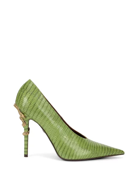 Pantofi cu toc Roberto Cavalli verde