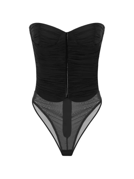 Body Elisabetta Franchi din jerseu negru