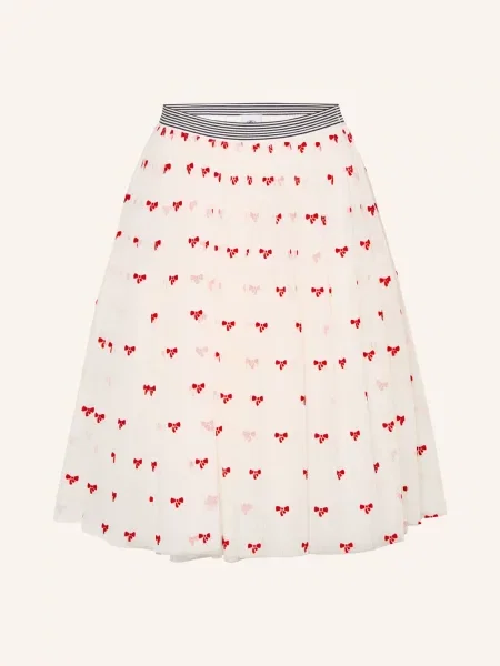 Petit Bateau Tylová Sukně / červená bílá