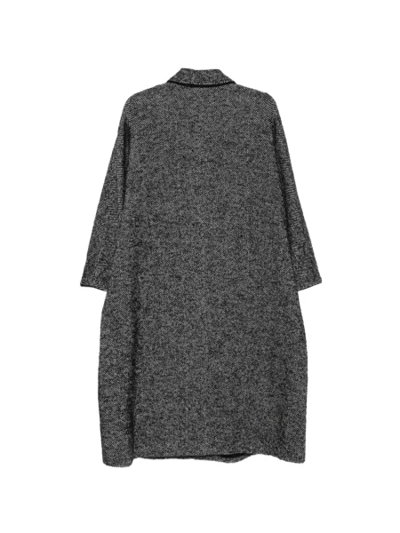 Palton N°21 cu model herringbone negru