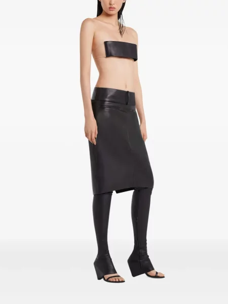 Fustă midi Courreges negru