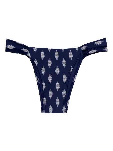 Udrapować bikini Lenny Niemeyer z nadrukiem drapowane niebieskie