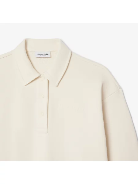 Lacoste Bluza Z Kołnierzykiem Polo beżowa