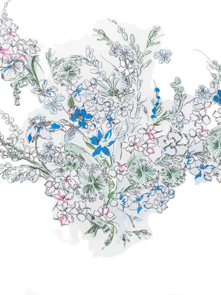 Cămașă Givenchy cu model floral alb