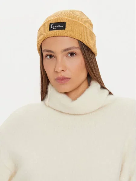 Καπέλο Karl Kani Woven Signature Essential Fisherman Beanie Black Universal μαύρο