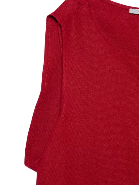 Rochie maxi Dusan fără mâneci roșu