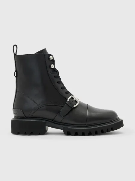 Kožené workery AllSaints Tori Boot čierna