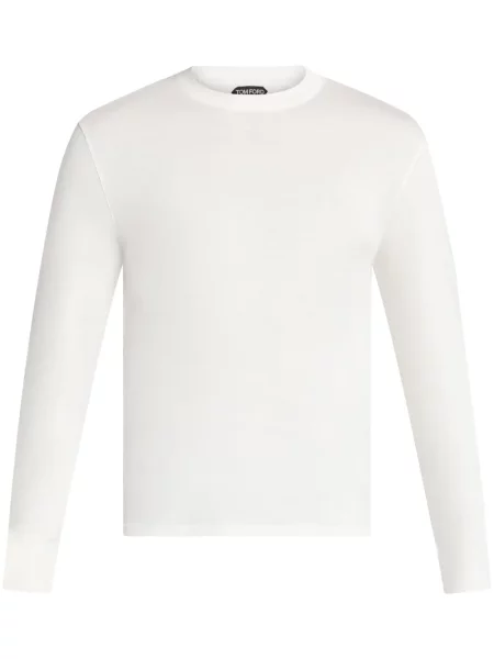 Плетена дълго риза Tom Ford бяло