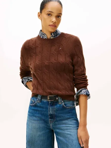 Tommy Hilfiger De lână pulover maro