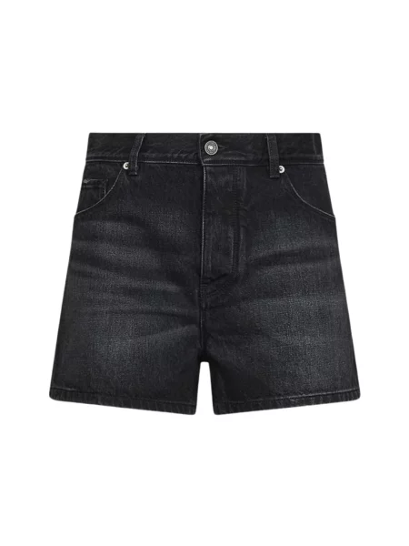 Szorty jeansowe Fendi czarne