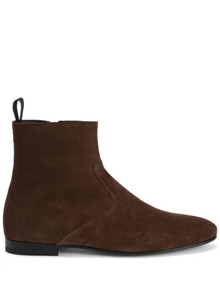 Botine chelsea Giuseppe Zanotti din piele de căprioară maro