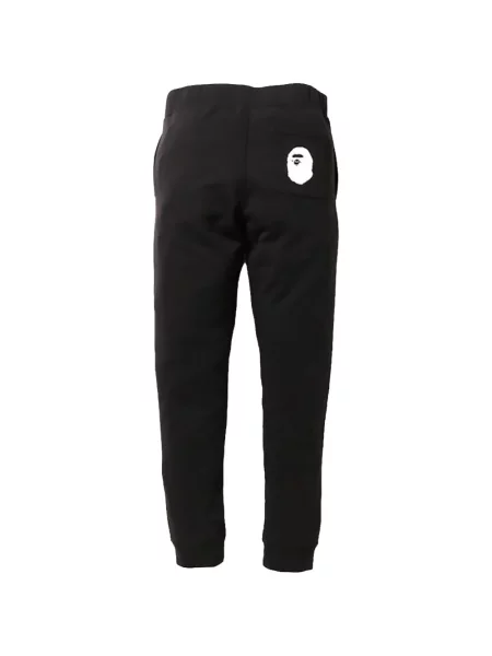 Pantaloni A Bathing Ape® cu imagine alergare negru