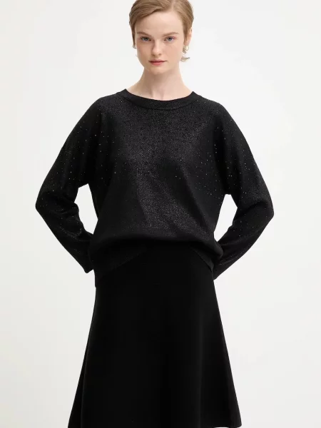Dkny sweter SWEATERS lekki czarny