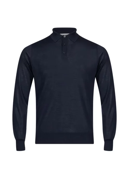 Lung tricou polo Kangra albastru
