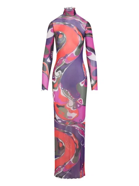 Rochie Pucci cu imagine de costum violet