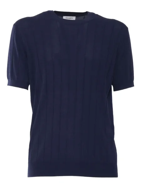 Tricou Kangra cu decolteu rotund albastru