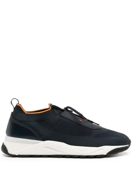 Sneakerși Santoni tricotate albastru