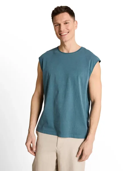 TOM TAILOR DENIM Tricou petrol verde