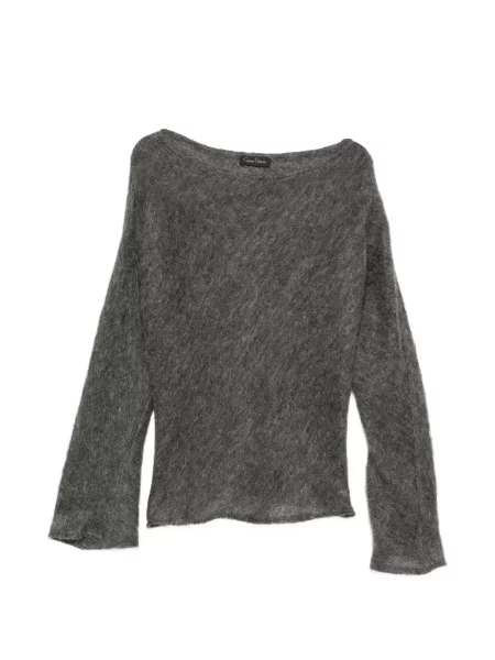 Lung pulover Carine Gilson de mohair gri