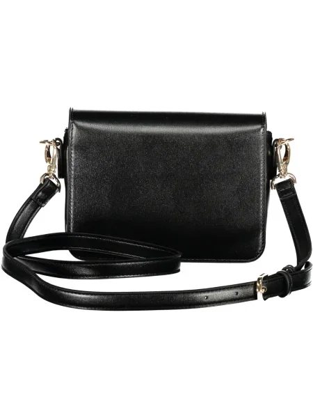 Lniana torebka crossbody Valentino By Mario Valentino czarna