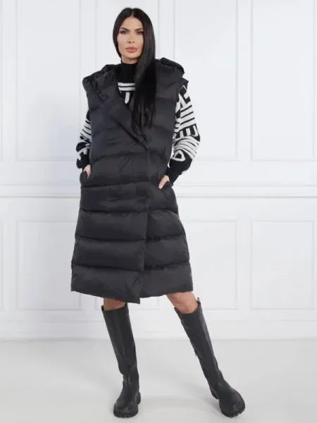 John Richmond De puf vestă negru