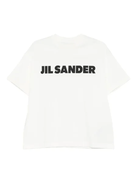 Tricou Jil Sander cu decolteu rotund alb
