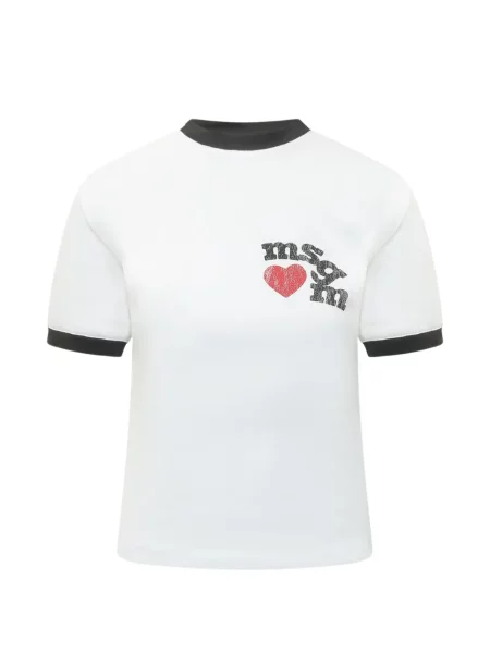 Sonerie tricou Msgm alb