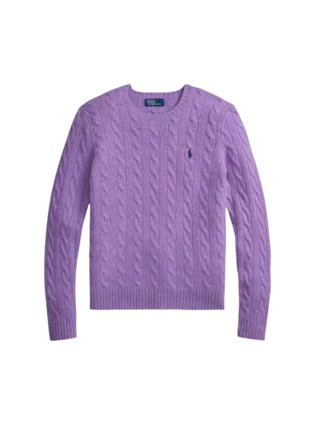 Sweter Polo Ralph Lauren wełniany fioletowy