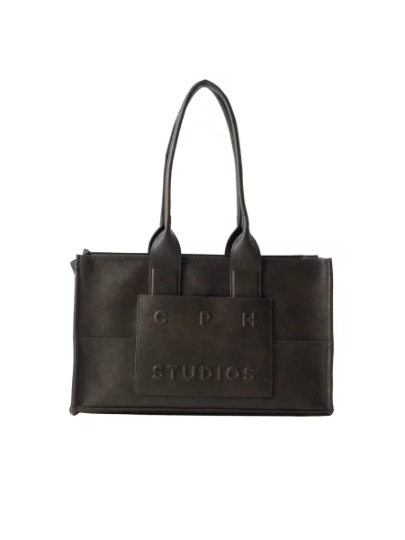 COPENHAGEN STUDIOS De piele geantă shopper CPH 16 maro