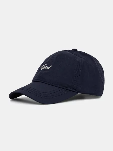 Шапка с козирка Gant тъмносиньо