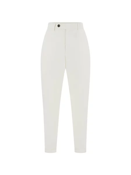 Pantaloni Numero00 conici alb