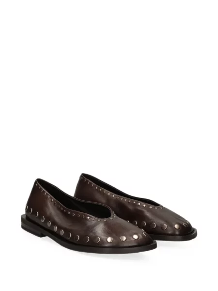 Pantofi loafer Elena Iachi din piele maro