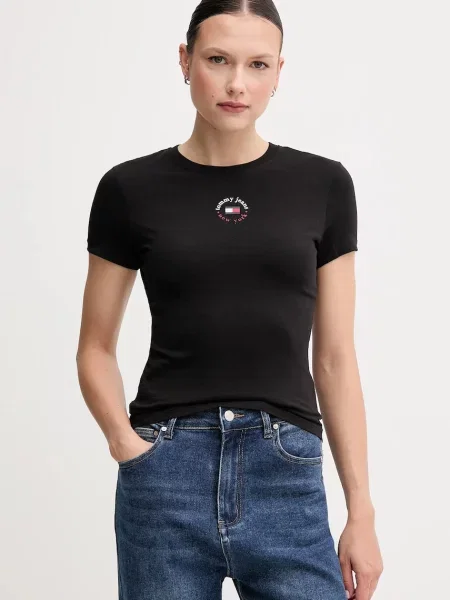 Tričko Tommy Jeans čierna