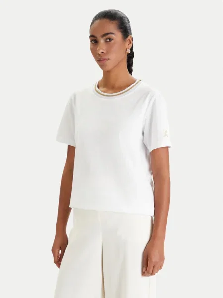 Luisa Spagnoli Tricou Balearica alb