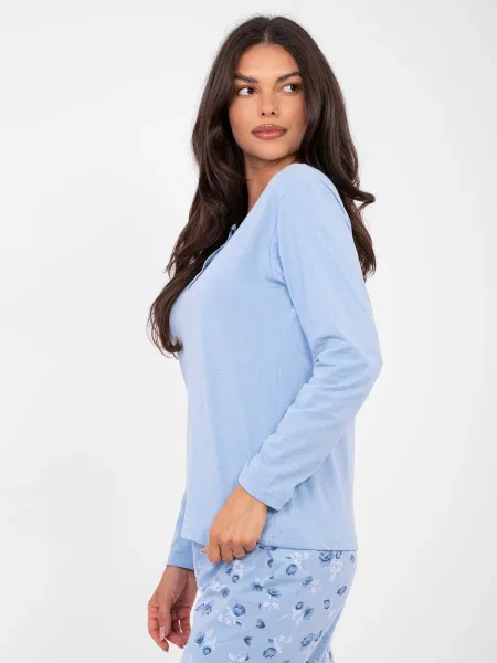 Piżama Forever Pink niebieska