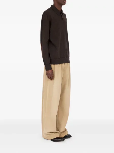 Polo Maison Margiela de lână maro