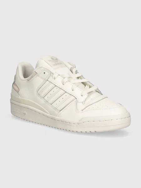 Usnjene superge adidas Originals Forum Low bela