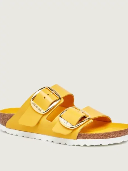 Birkenstock Șlapi Arizona BB LENA | narrow fit cu adaos de piele galben