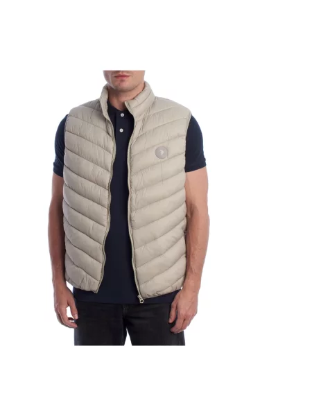 Pikowana kamizelka U.s Polo Assn. beżowa