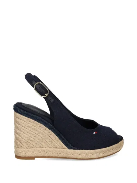 Espadrile Tommy Hilfiger cu broderie cu pană albastru