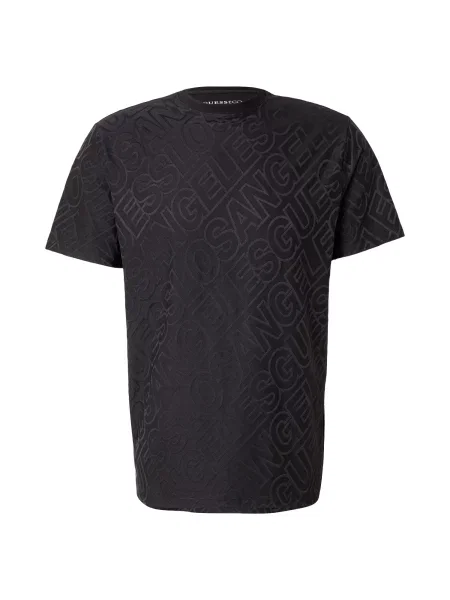 GUESS Tricou negru alb
