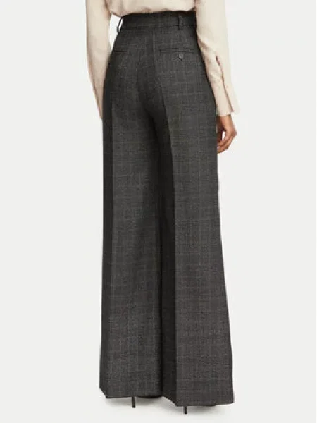 Kalhoty z materiálu Weekend Max Mara šedé