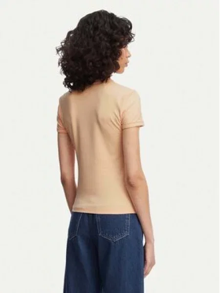 Lacoste T-shirt Svijetlo Slim Fit narančasta