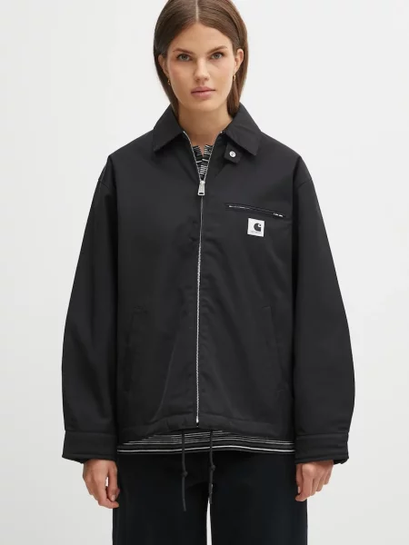 Carhartt WIP geacă W Leroy Jacket de tranziție negru