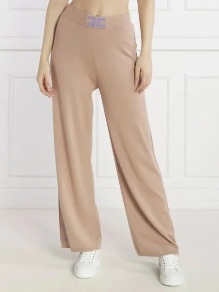 Elisabetta Franchi Pantaloni de tricot bej